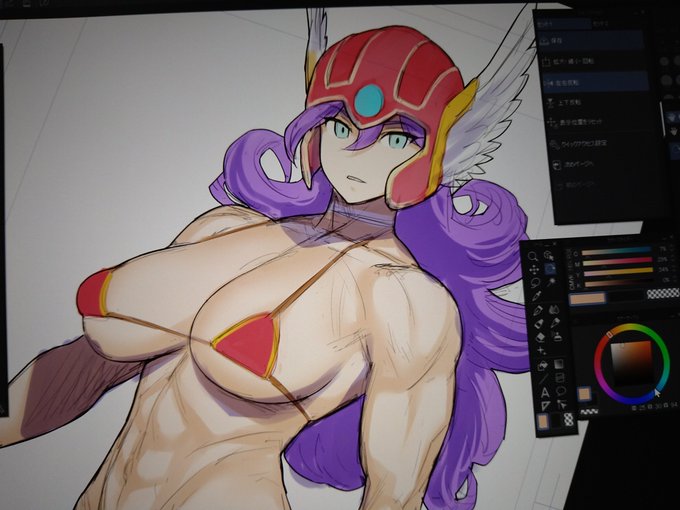 ドラクエ3をやってると女戦士を描きたくなる病。 