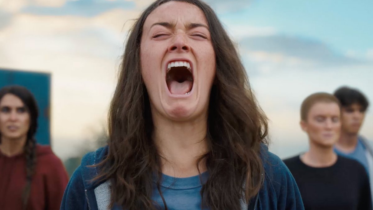 PrimeVideo's tweet photo. God bless the return of our mighty scream queen. https://t.co/S8kKb1btPU