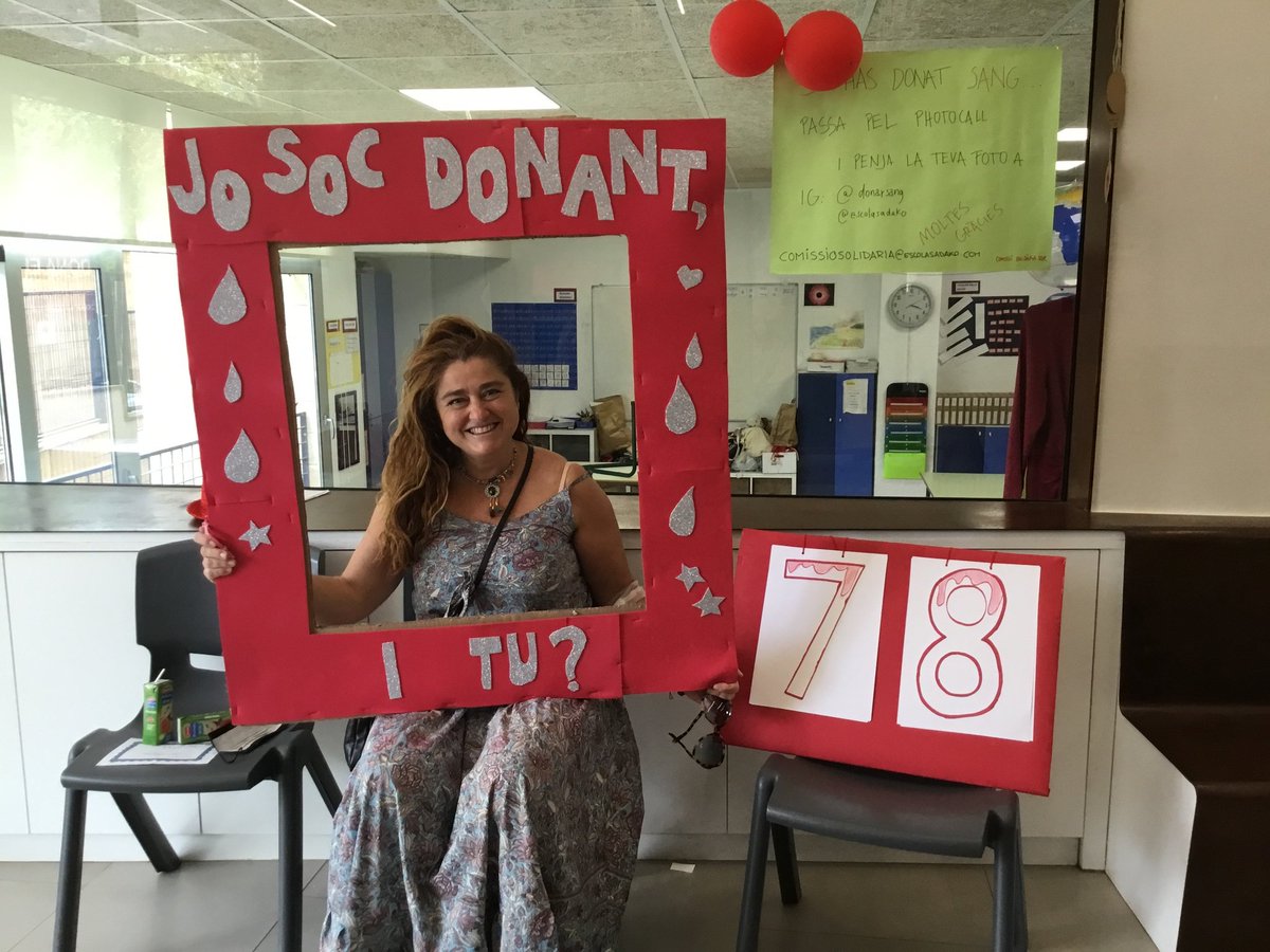 mireiamolera's tweet photo. Un èxit la 1a campanya de donació de sang a @escolasadako. 78 donacions!! Gràcies al Banc de Sang @donarsang, la #comissiosolidaria de l'escola  i els alumnes de #ESO1SDK. Moltes gràcies a tots❣️ https://t.co/G61f7uZxQA