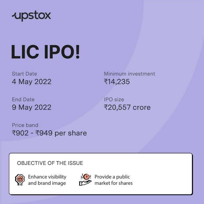 LIC, India's largest life insurer is LIVE with an IPO on Upstox.

Open demat account with UPSTOX from below link to invest in India's biggest ever IPO
👇
bit.ly/3m4ECek

#UpstoxInvest #IndiasMostAwaitedIPO #LICIPO #MunawarFaruqui  #IPL2022 #Lockup #LSGvsKKR #Russian