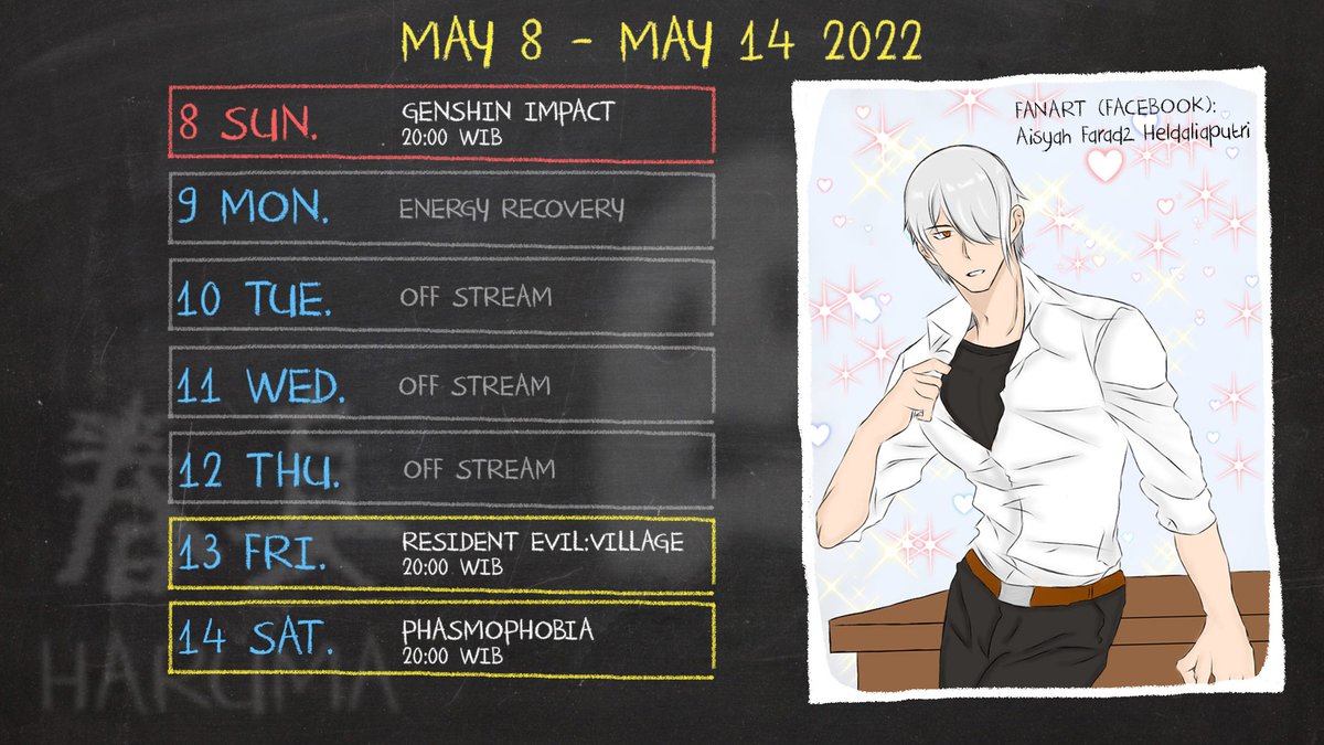 HarukiReima's tweet photo. β¨STREAM SCHEDULE May 8 - May 14 2022β¨
#HarumaID #Haruma_Live #VtuberID #VtuberIndonesia #VirtualYoutuberID #VirtualYoutuberIndonesia https://t.co/zq6X680TBC
