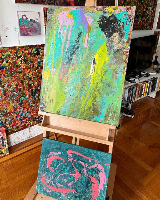 "My Wild Love" (22x28).. &amp; "The Unity Of Art And Life" (16x20)&hellip; https://t.co/l2c4NMweZE