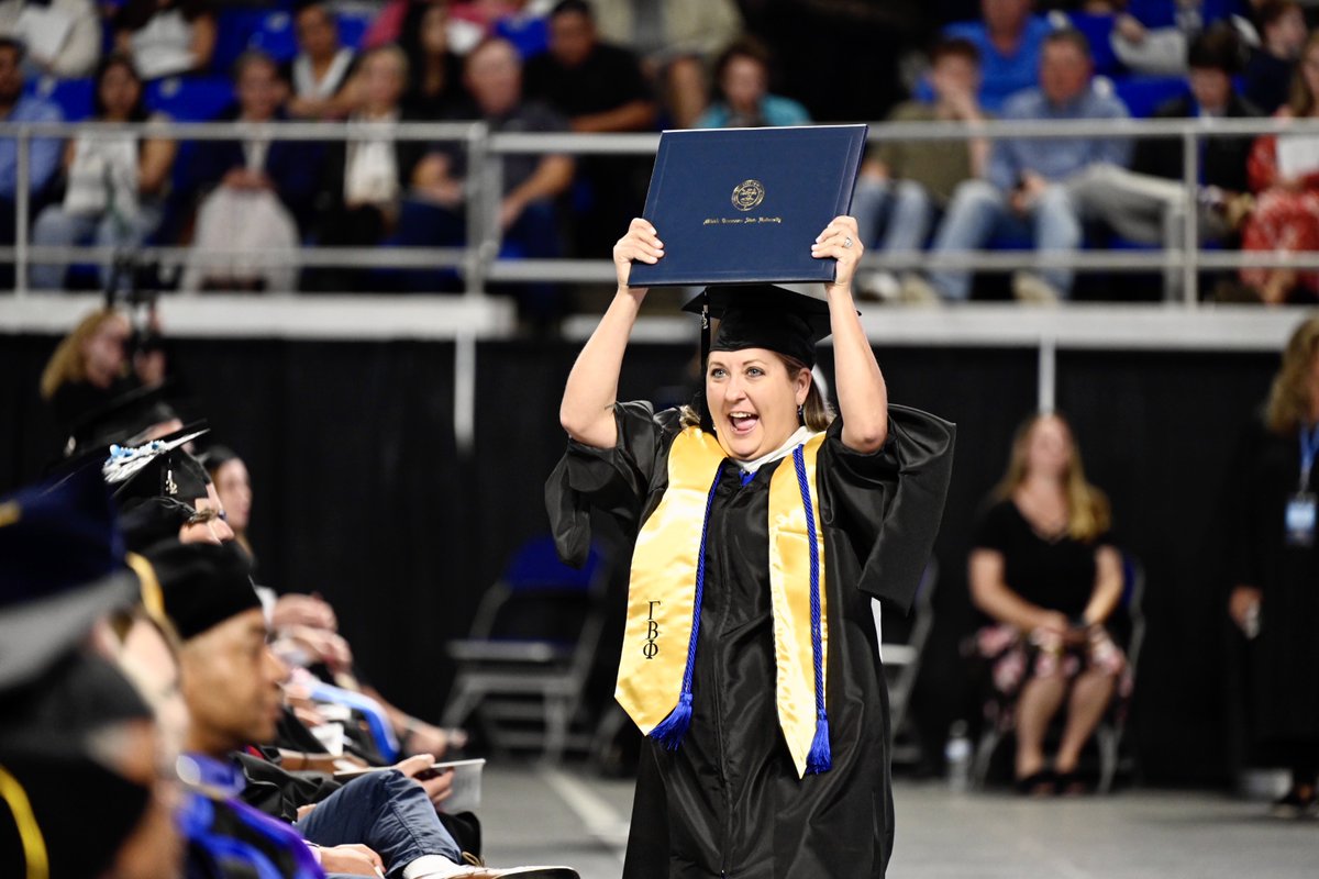 MTSU's tweet photo. π Congratulations, Class of 2022! Welcome to the #trueBLUE alumni family! #MTSU2022 π https://t.co/sHBLl5C48Y