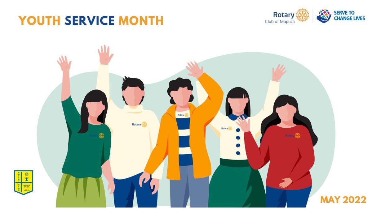 rcmapuca's tweet photo. The youth of today are the leaders of tomorrow. 🙌🏻🙏🏻🤝🏻

May : Youth Service Month🔥

#rotarymapuca #rotaryinternational #rotary #RID3170 #servetochangelives #serviceaboveself #May https://t.co/WG5pCQ1iur