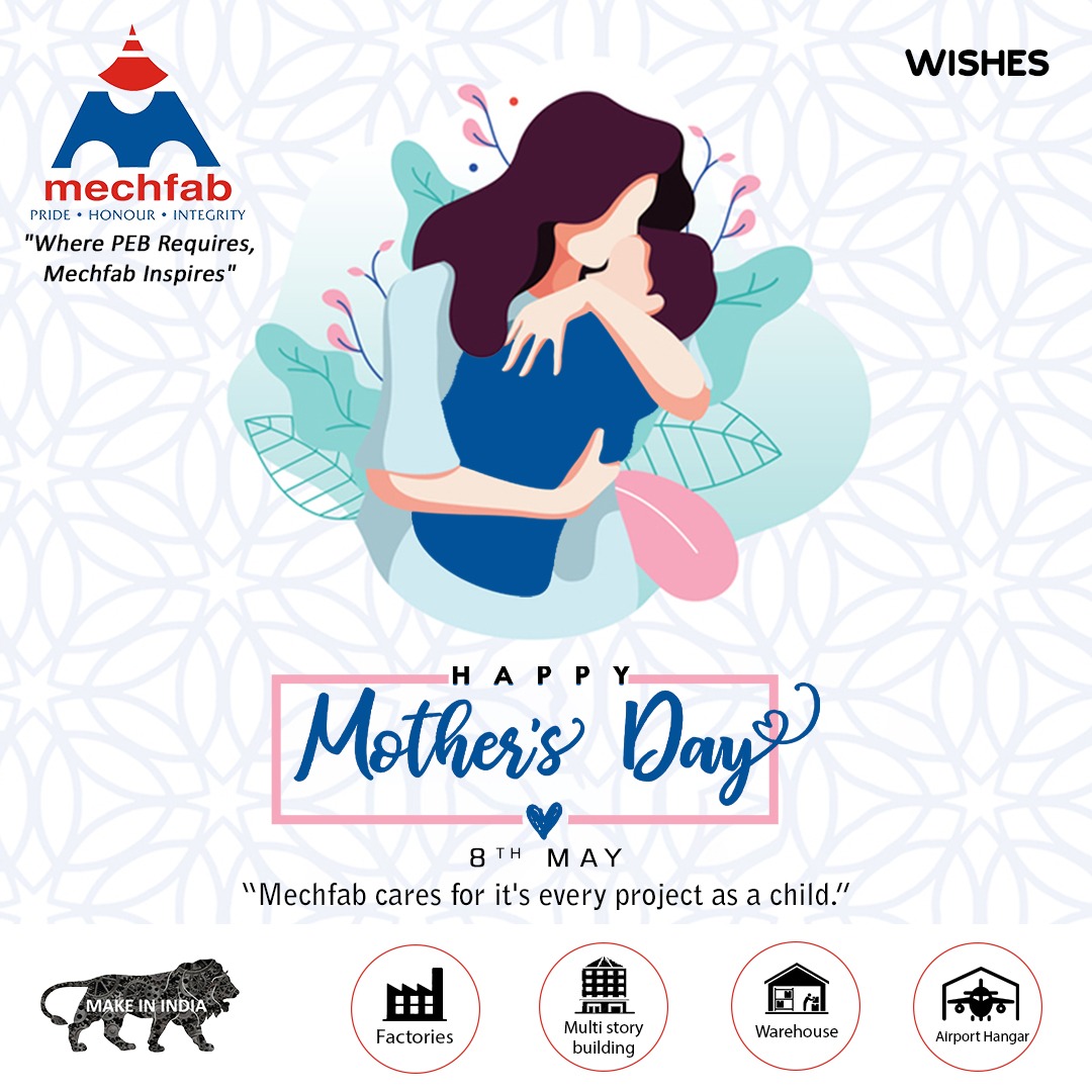 Mechfab2's tweet photo. #HAPPYMOTHERSDAY
#MECHFAB wishes HAPPY MOTHER'S DAY to All..
While Taking Care of its Clients, Mechfab  consider it's 3 Pillars #PRIDE, #HONOUR &amp; #INTEGRITY as A Mother Takes care of her Child.
That's why
"MECHFAB cares for it's every project as a Child". https://t.co/QNxJSZ4ldl