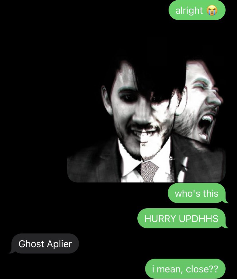clovnest's tweet photo. darkiplier = ghost aplier https://t.co/HpLrMBhKy4