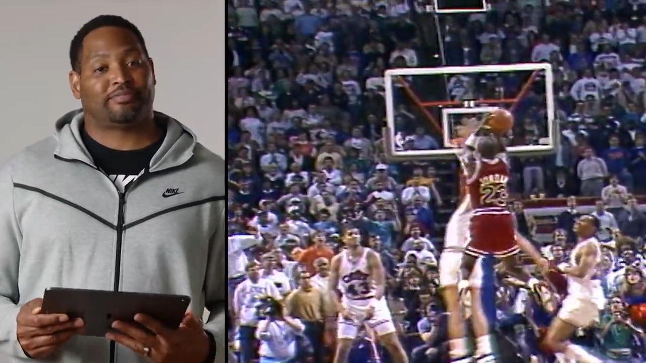 NBA History on Twitter: "Big Shot Bob reacts to one of MJ's biggest