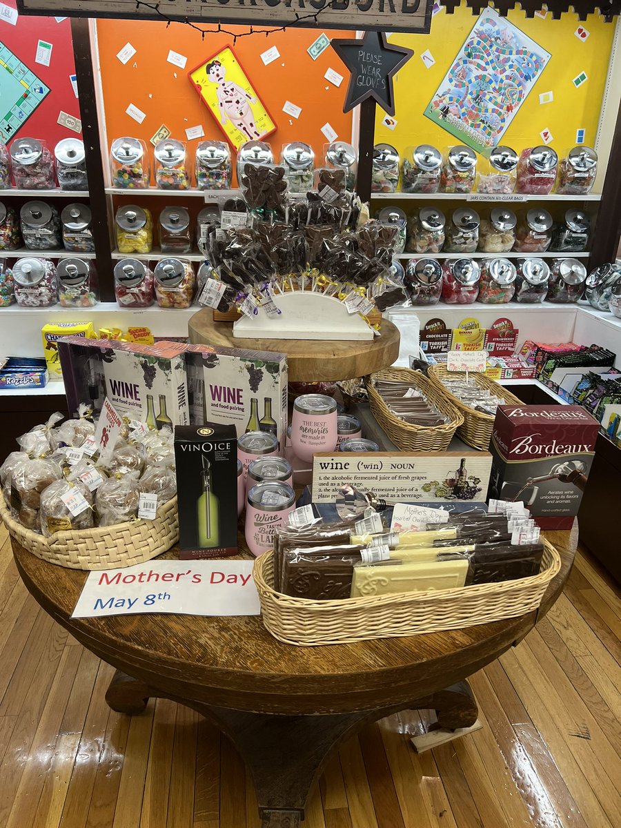 Guy guys guys… Mother’s Day is tomorrow. Remember these three words when getting your mom a gift…chocolate chocolate chocolate. Ps were open 10-6 today and tomorrow… see you soon.