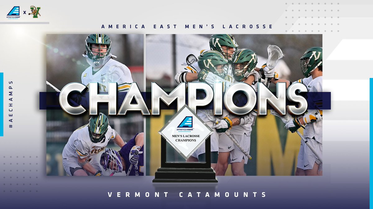9-straight wins ✅
Unbeaten in #AEMLAX ✅
Another 🏆 for <a href="/UVMmlax/">UVM Men's Lacrosse</a> ✅

#AEChamps