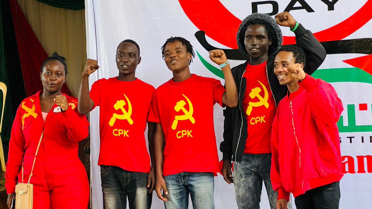CommunistsKe's tweet photo. The Young Communist League and her leadership took lead in organizing the International Al Quds Day today in Nairobi. #alqudsday2022 #Palestine ! Death to Zionism ! Death ! Up with Palestine! Up ! https://t.co/0jVjVqMIRF