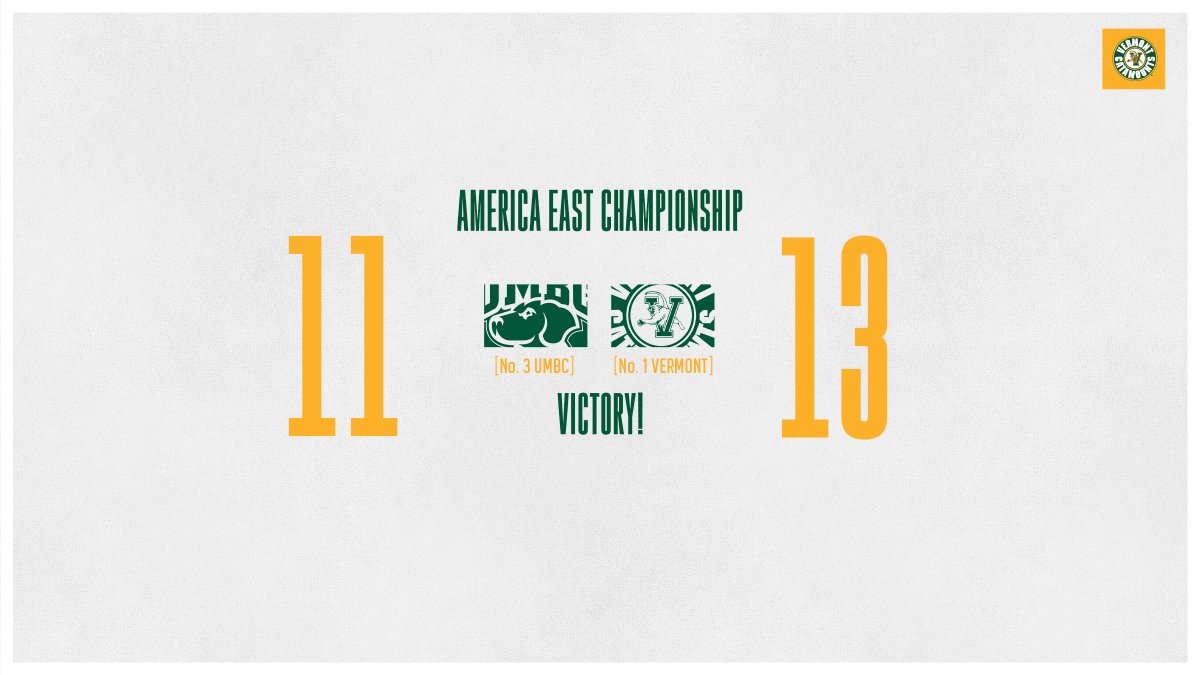 For the second straight season the America East Championship belongs in the North!
#AEMLAX | #AEChamps