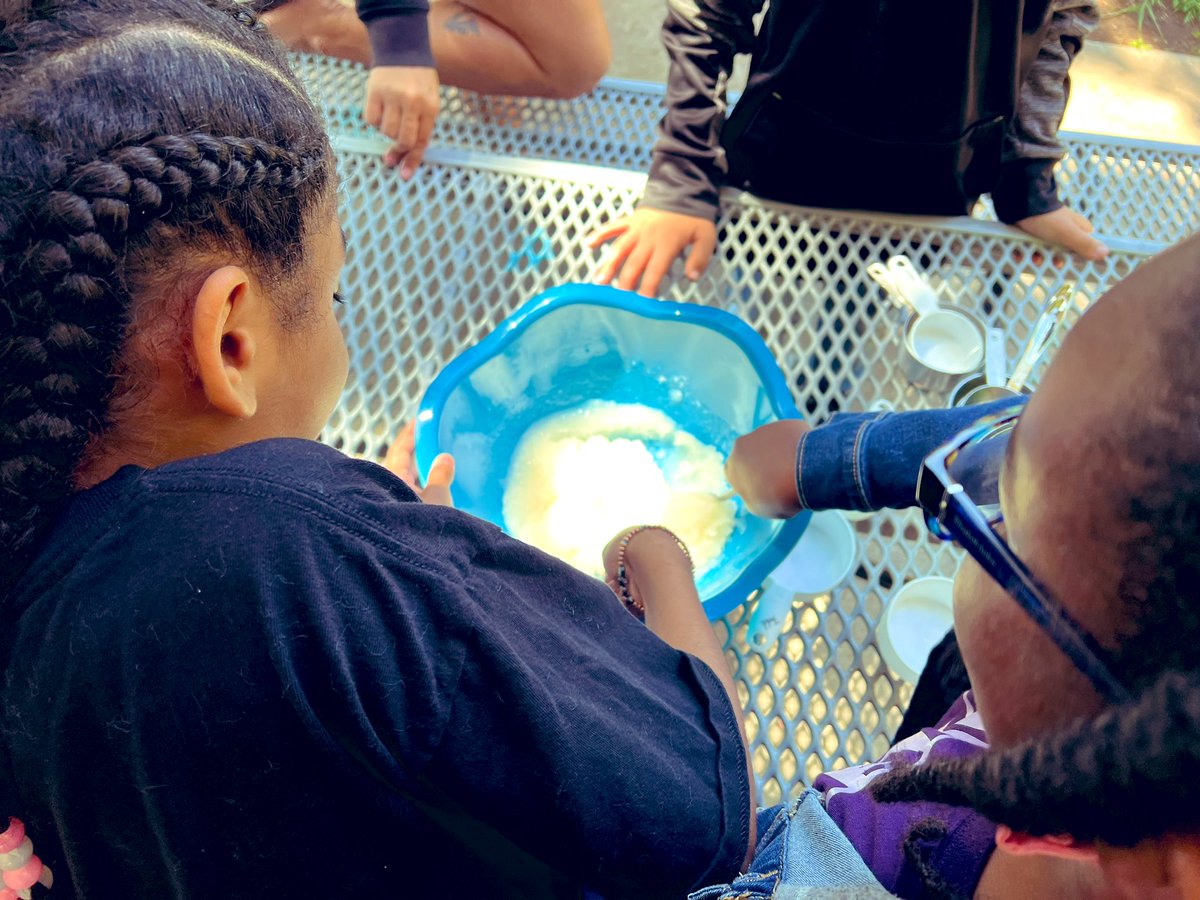 NatterMagnolia's tweet photo. We harvested, measured, mixed, canned and decorated. Mother’s Day lavender scrub success! Our classroom has never smelled better!@MagnoliaCVUSD https://t.co/qZVsV84S7J