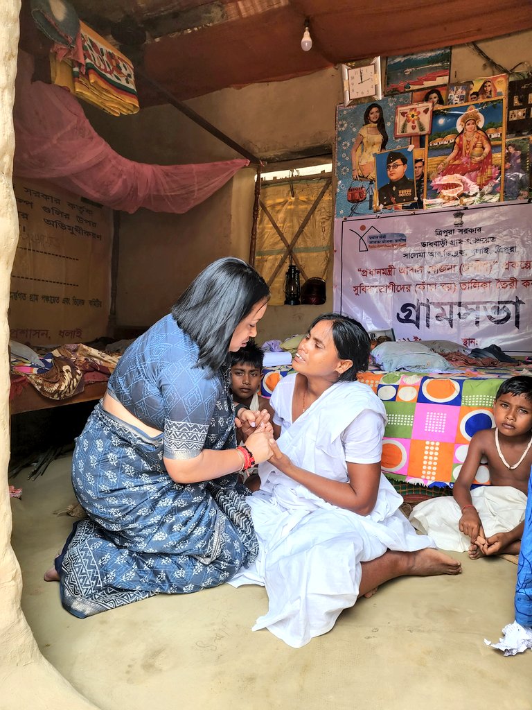 szarita's tweet photo. Summing up the day on a sombre mood. Visited 2 women one who lost 3 members of her family &amp; left to fend for her 2 sons &amp; the other a mother of a 14 yr old who was brutally gang raped &amp; killed. 
What has changed for women in India ??
Pity we call ourselves empowered in #NewIndia. https://t.co/Uw8G3fXN0j