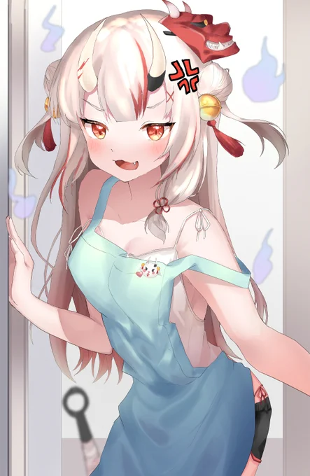 「遅くなるなら余に電話くらいして!」

心配して怒ってくれる鬼嫁です😈💢
#百鬼絵巻 