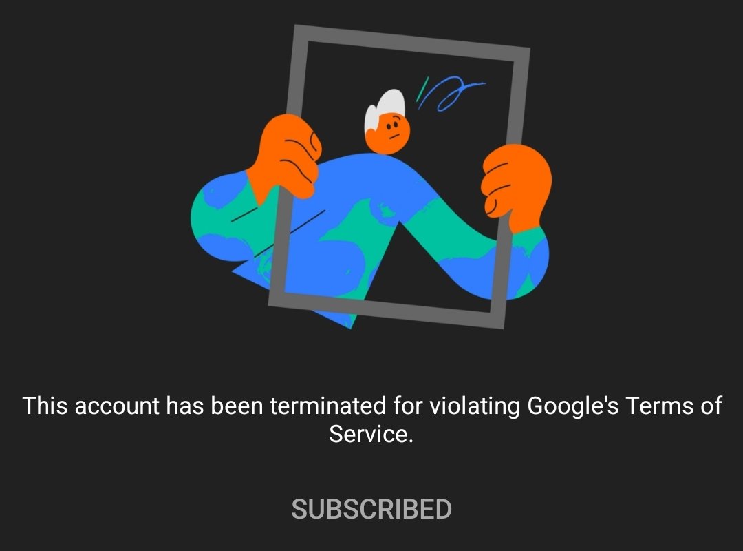 It took exactly one day for Google to delete our YouTube page.