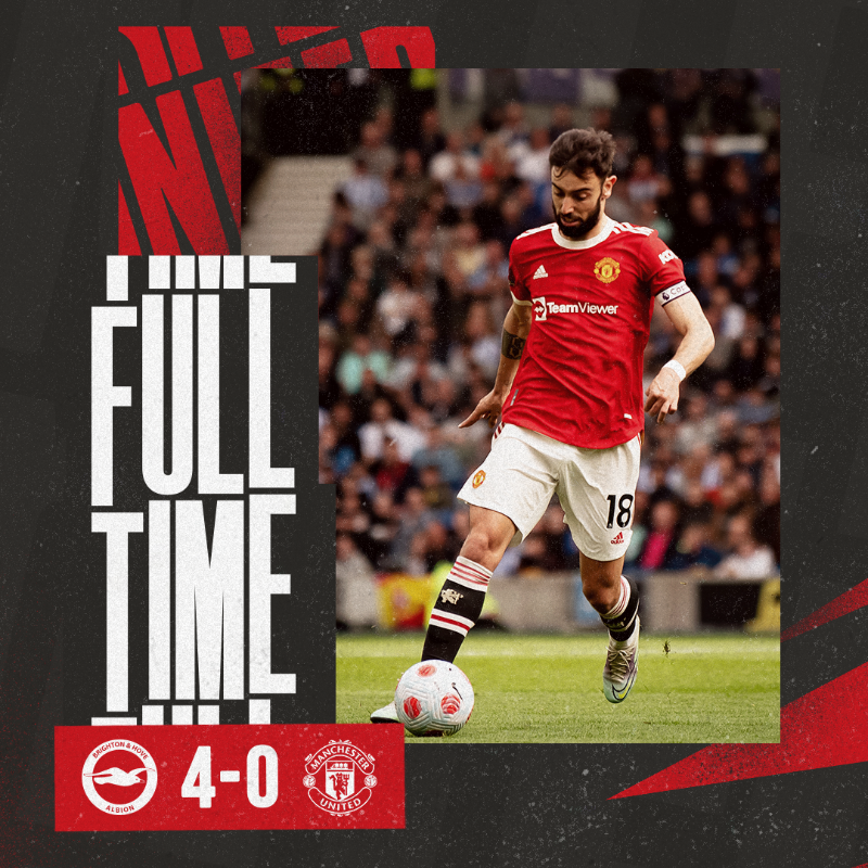 ManUtd's tweet photo. Defeat at Brighton.

#MUFC | #BHAMUN