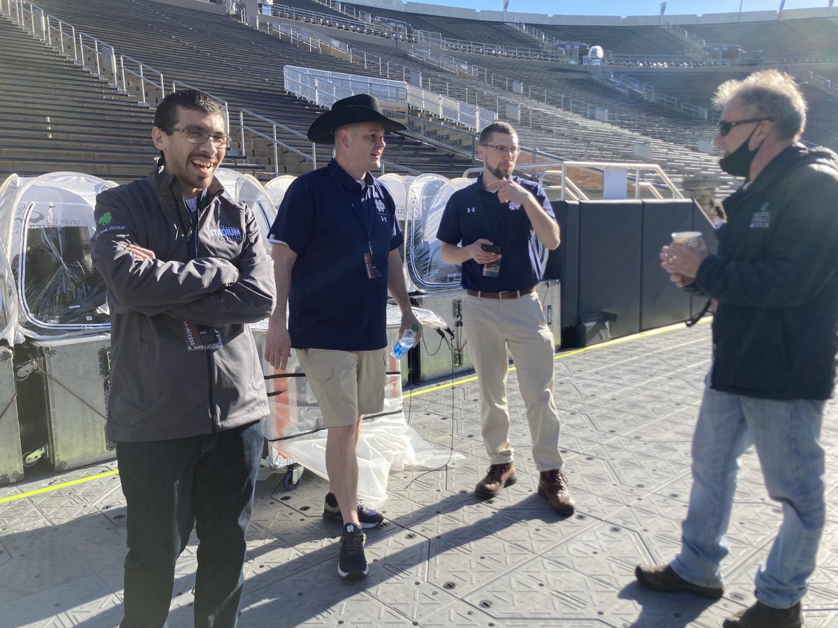ndfremeau's tweet photo. Shoutout to the hundreds of team members and campus partners in events, operations, safety and more that worked so hard to make this week possible! #GoIrish #GoGarth https://t.co/Ic5klN8ZHt