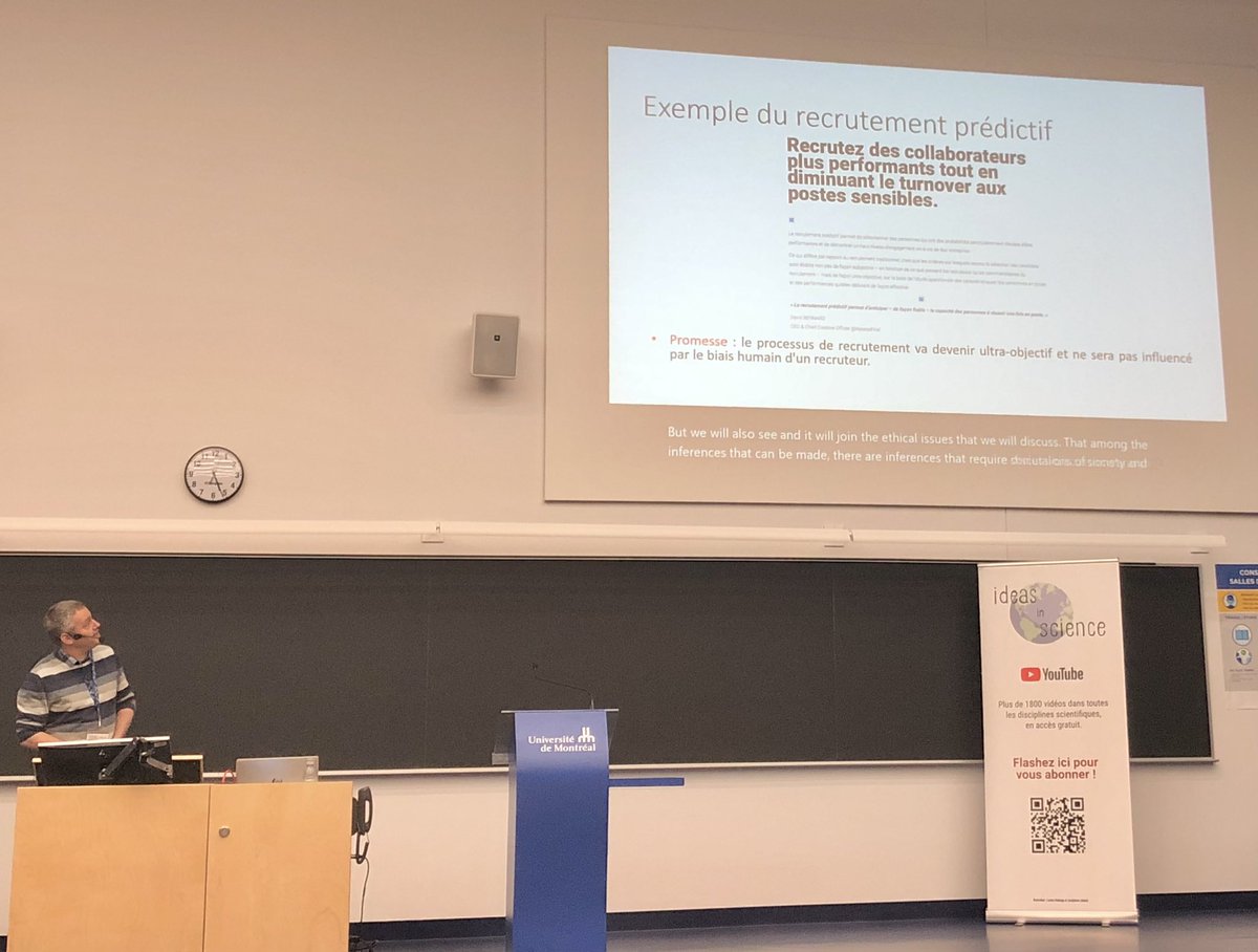 drpamelalirio's tweet photo. @SebastienGambs : Exemple du recrutement comme activité de plus en plus impactée par l’#IA - lors de sa conférence sur l’#IAResponsable 🦾 ⚖️
#TimeWorldEvent #CampusMIL
@TimeWorldEvent @UMontreal @ObservatoireIA https://t.co/zk9J2eBxXU