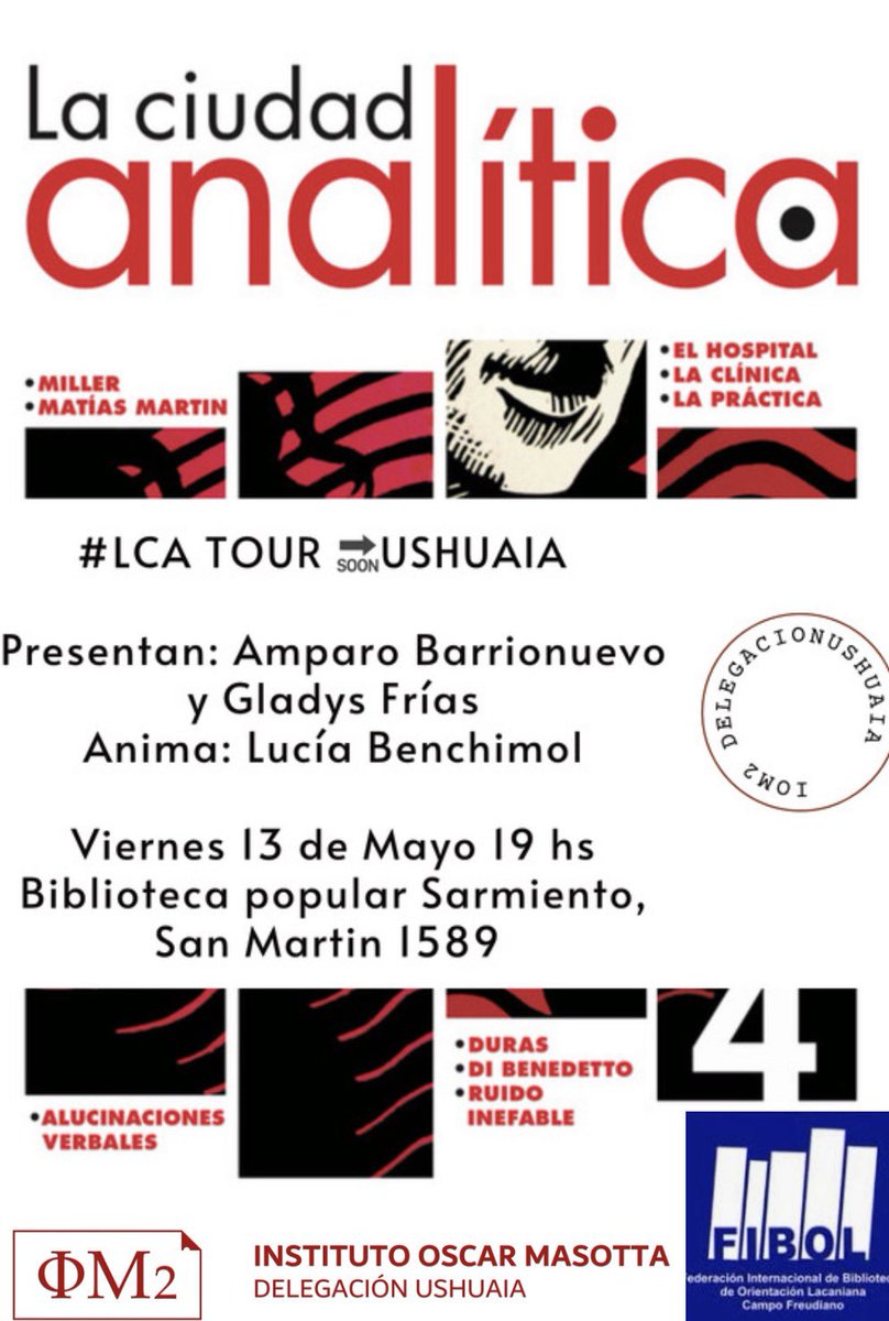 CiudadAnalitica's tweet photo. Comienza #LCAtour primera fecha: 14/5 en Ushuaia #correlavoz #Saynomore #lca4 #icdeba #Eol https://t.co/jxMynXfy1A