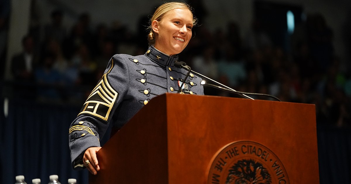 Citadel1842's tweet photo. Class of 2022... DISMISSED! https://t.co/ekKJO9PmG4
