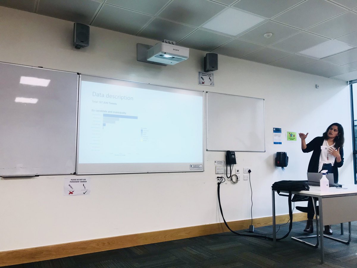 PaulaMontano__'s tweet photo. 2 intense days of #COMPTEXT Great  presentations and stimulating debates on new advancements on machine learning, political rhetoric and social media https://t.co/arGpmS0QGJ