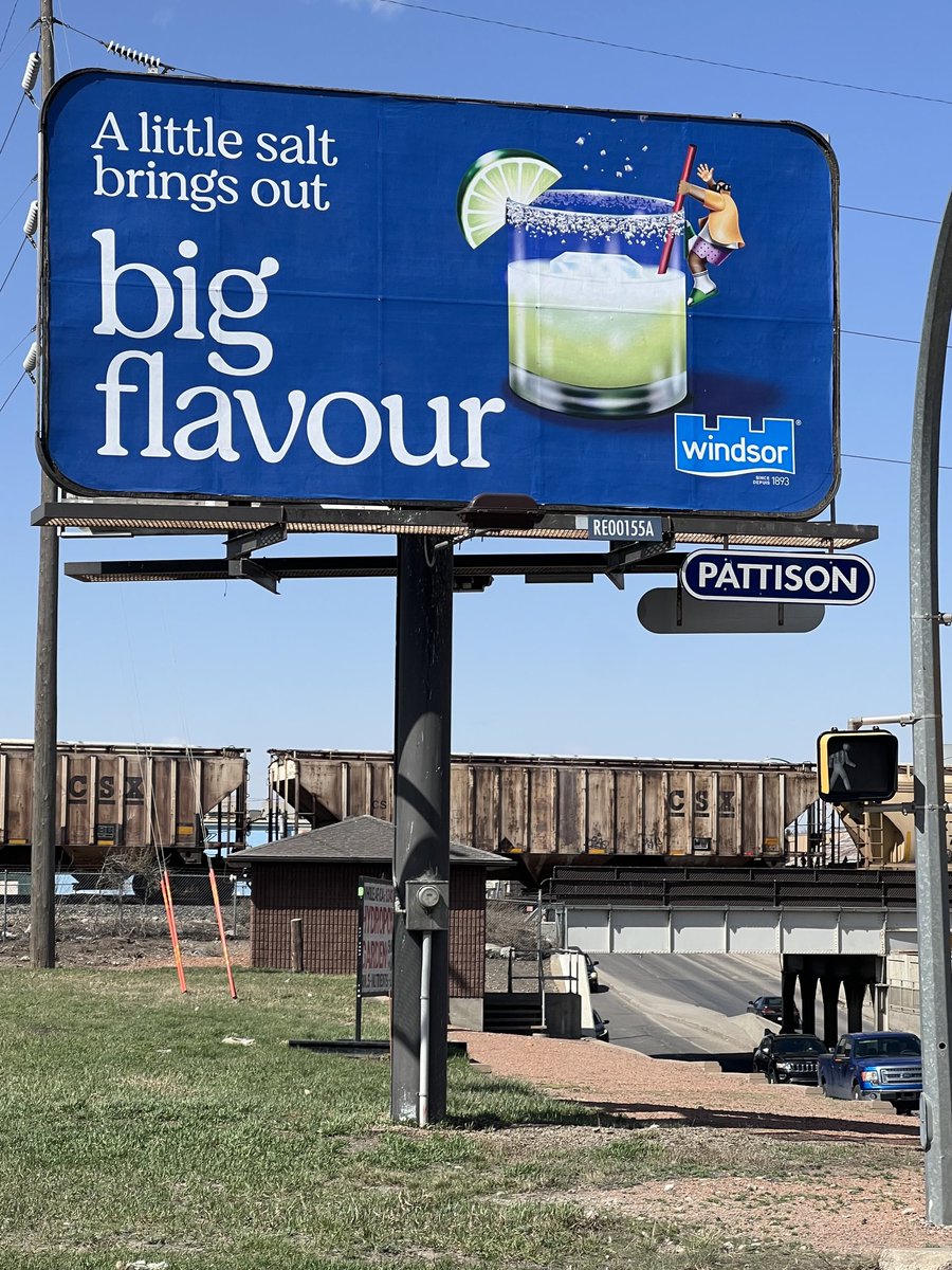 Jimaho_ca's tweet photo. Not sure what’s happening in the salt industry but in all my years in the ad industry I have to say I can’t ever recall seeing billboards like this! Maybe the one sector that’s experiencing over-supply!? https://t.co/S9XVGrV7VK