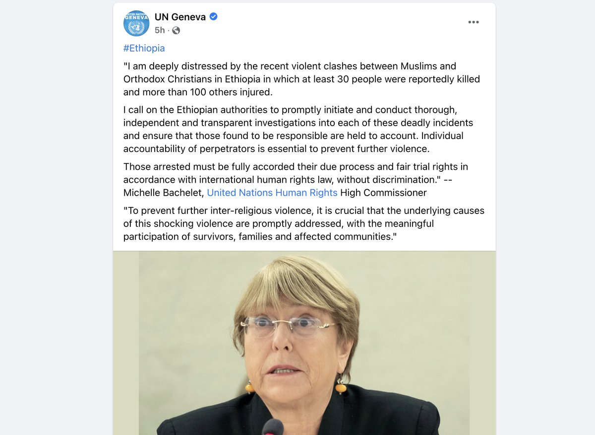 isaacEthio's tweet photo. 🚩 What happened in #Gondar &amp; #Dabark wasn’t a clash between Muslims &amp; Christians. It is a cold blooded terror attack on the Muslim minority in the region which has deep historic roots. You should stand corrected!

@mbachelet @UNGeneva #GondarMassacre
#IslamophobiaInEthiopia https://t.co/jOaLtj9dVk