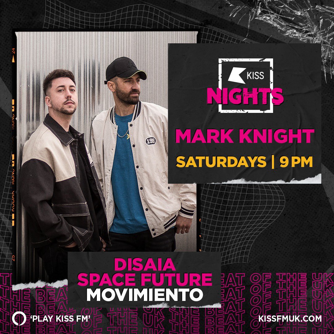 DisaiaMusic's tweet photo. @djmarkknight @KissFMUK @toolroomrecords #markknight #kissfm #disaia #toolroom #techno #techhouse #technomusic #housemusic #dj https://t.co/IYJ0feHVfs
