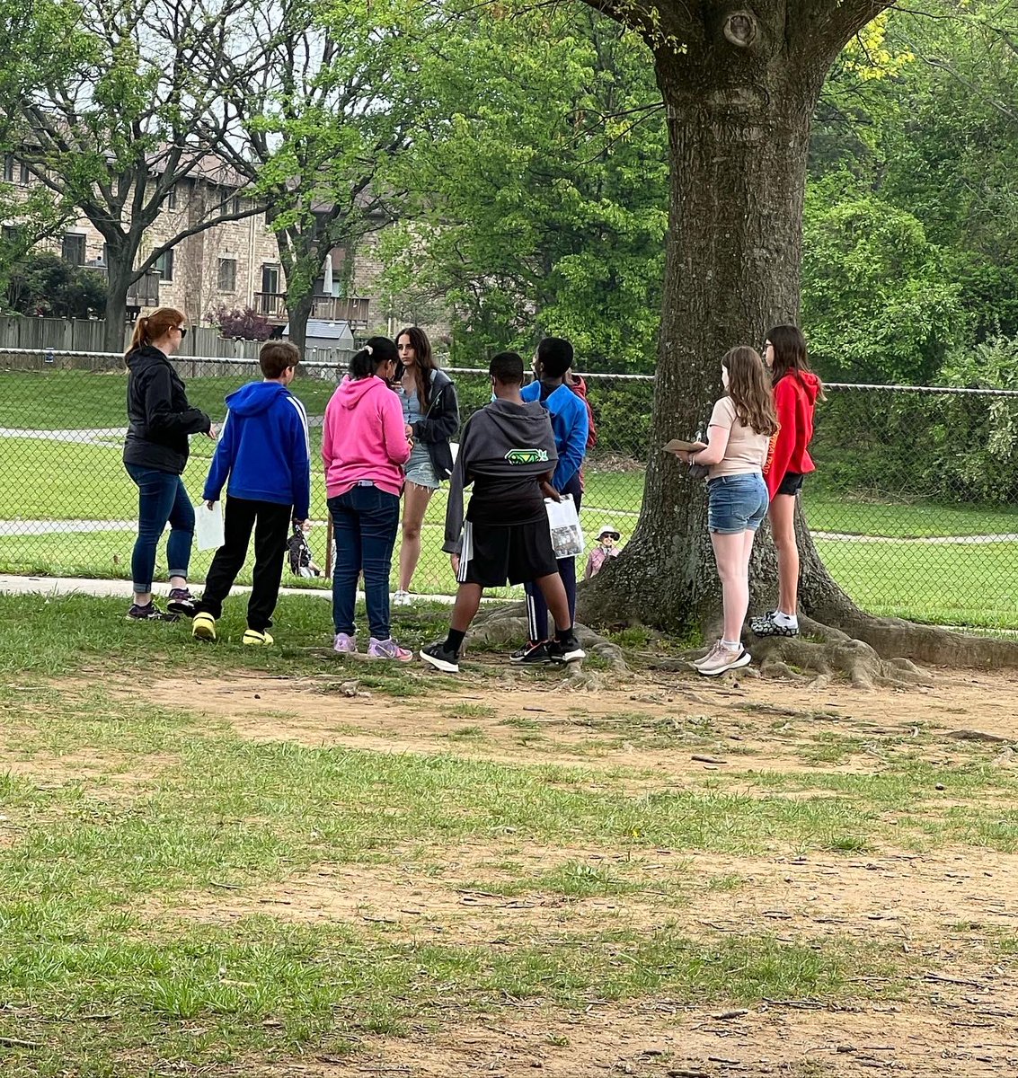 hcpss_lems's tweet photo. On Tuesday, 7th graders participated in BioBlitz w/ the @HCConservancy. Students were able to investigate &amp; identify bethic macroinvertebrates, measure the effect of land use on temperature, &amp; discover human  impact on frog populations. Such an awesome day! https://t.co/S2qrNiLsLT