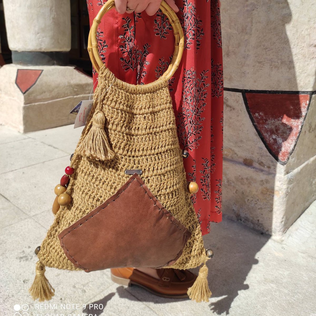 S uzbuđenjem dijelim najnoviji dodatak u mom #etsy dućanu: Unique Bag,ručni rad,kudelja torba,torba,bambus ručke,drvene bobice etsy.me/3KV2dqZ #handmade #unique #uniquegift #kudelja #leather #bambushandles #woodenberries #hilasdesign