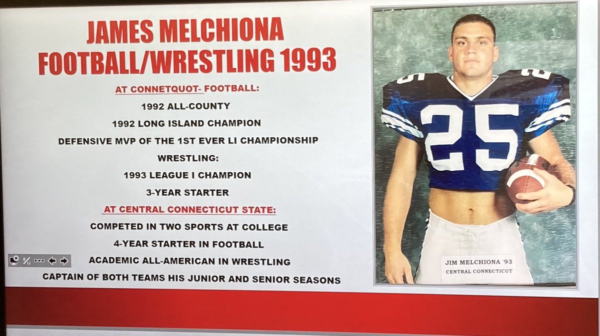 Connetquot_FB's tweet photo. Congratulations to Coach Melchiona! Hall of Fame Class of 2021! Melch was a stud football player & wrestler. He was smart, physical, athletic! One of the toughest to wear the Connetquot uniform. A Long Island Champion as both a player & a coach! #TBirdNation #Melch https://t.co/lp72q94Wne