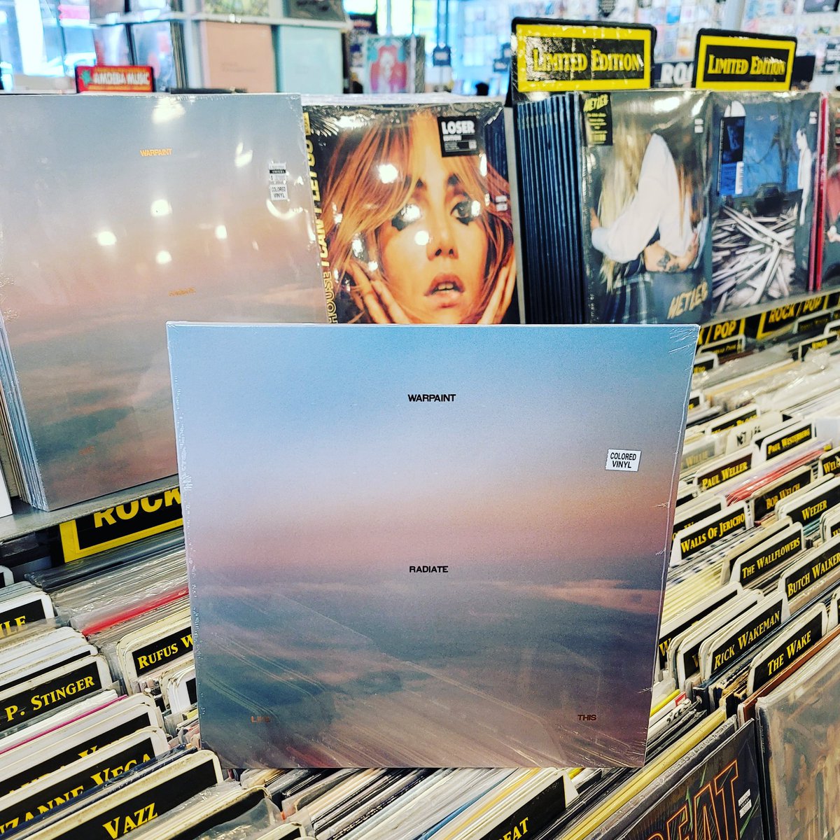 amoebamusic's tweet photo. .@_Warpaint just released their first new album in six years! "Radiate Like This" is available now on CD and indie exclusive transparent yellow vinyl. 💛
Get it here: https://t.co/nTI87kXzjU https://t.co/fNnLz6PNUB