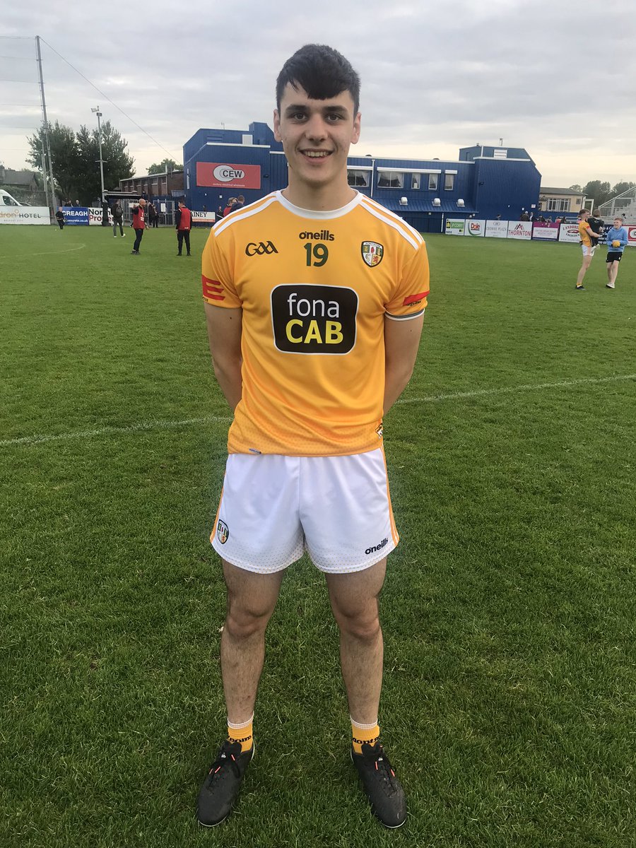 AontroimGAA's tweet photo. Some man is Lorcan Phillips playing for the Minor Hurlers and now Minor Footballers #DualStar @StPaulsGAC https://t.co/XUSqVsbTgy