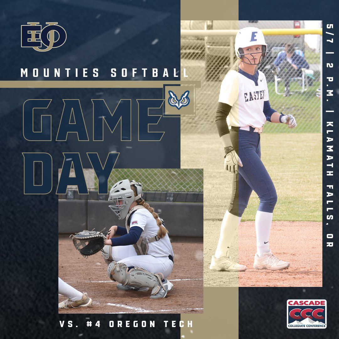 SoftballEOU's tweet photo. One win away from punching our ticket to the CCC Championship Game‼️… Let’s go to work 😤

🆚#4 (1) Oregon Tech Hustlin’ Owls
⏰2 p.m.
🏟️Stillwell Stadium
📍Klamath Falls, OR
🥎https://t.co/adNlNMyXwf

#MountUp #EOUsb https://t.co/llFwPVpdcZ