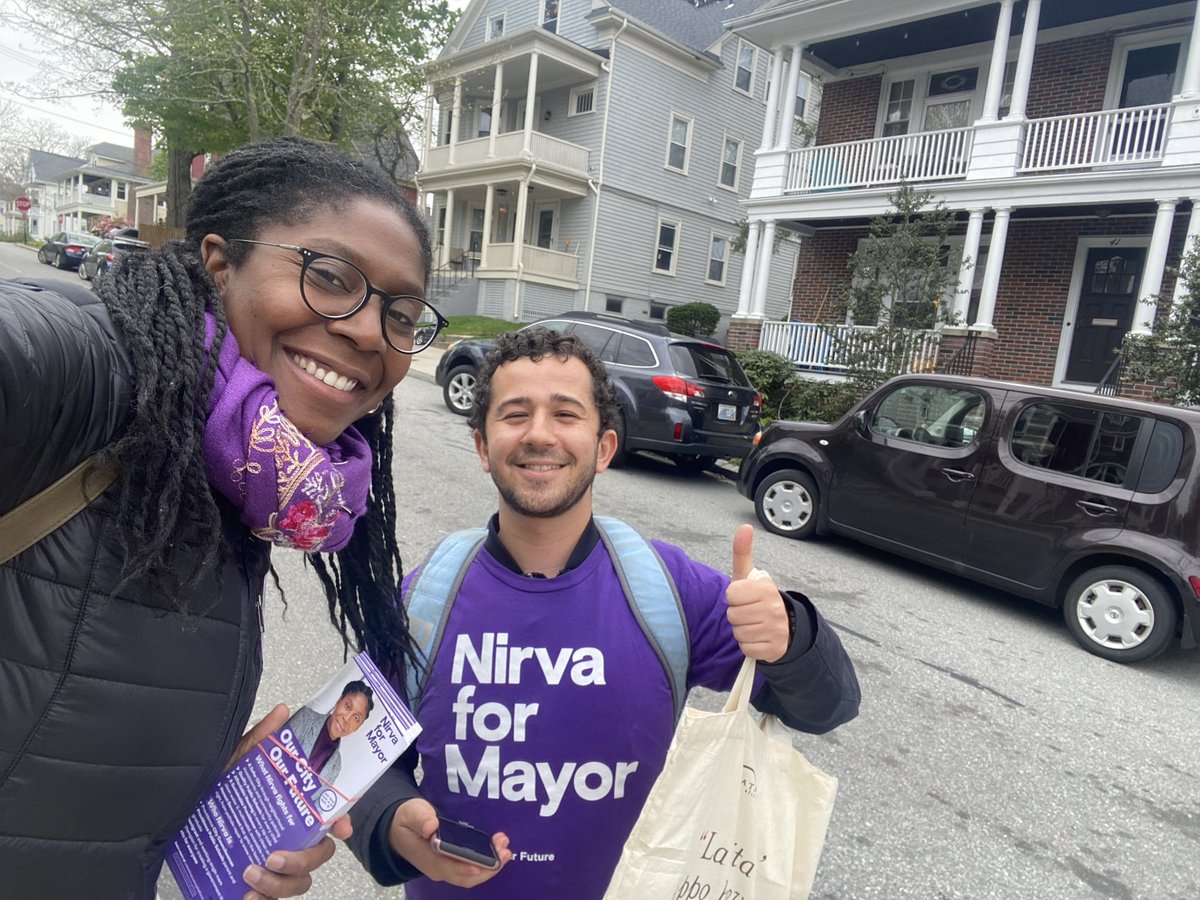 Nirva_LaFortune's tweet photo. Started the morning bright and early with a pancake breakfast for champions courtesy of @NCBSA Troop-28-PVD. After, although a bit cold, we knocked on doors!
#TeamNirva, #VoteNirva #NirvaforMayor https://t.co/pKvl6wl0aI