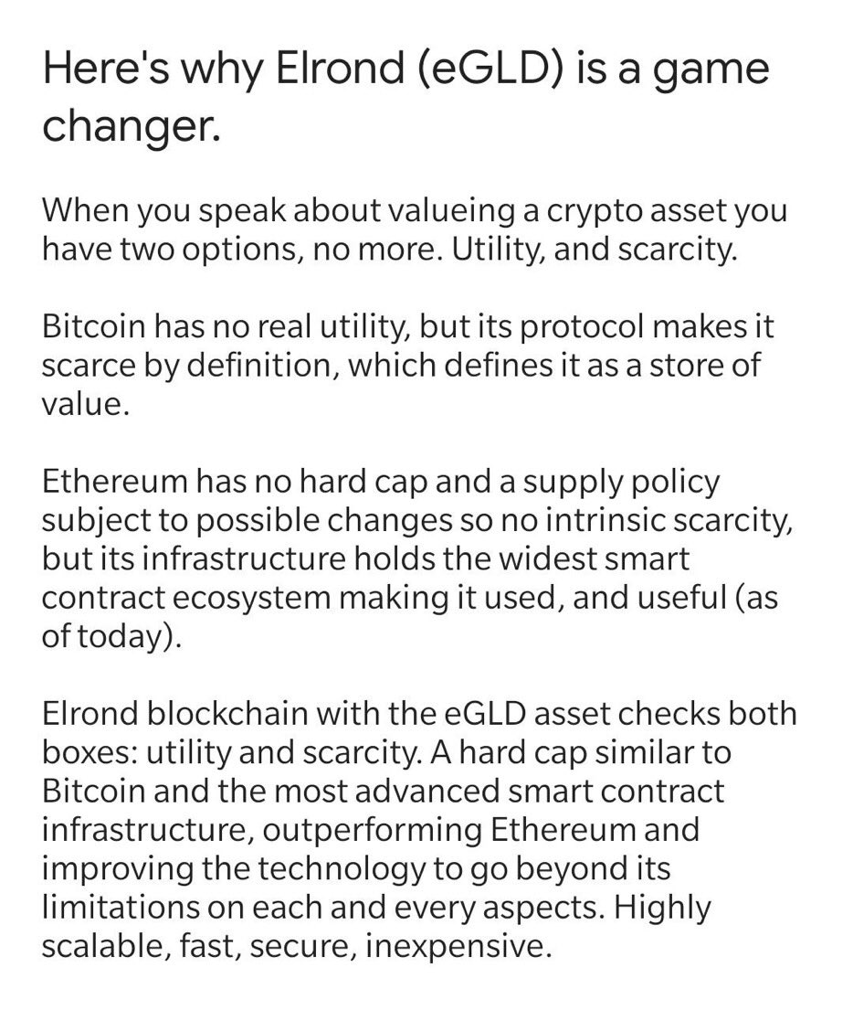 MaiarHerotag's tweet photo. @AltcoinDailyio Elrond Network 🔥🔥🔥 https://t.co/5voyRHkmfN