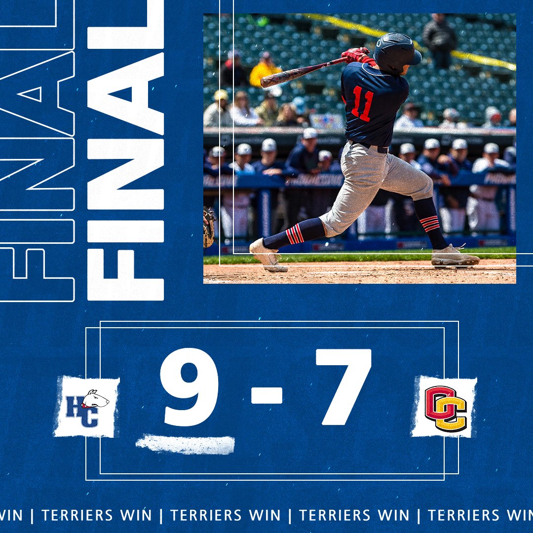 COMEBACK COMPLETE!!!

Behind two huge home runs late from Michael Corsillo and Hal Walker Jr., <a href="/Hiram_Baseball/">Hiram Baseball</a> wins game one over Oberlin, 9-7!!

#TerrierNation | #d3base | #RingIT🔔