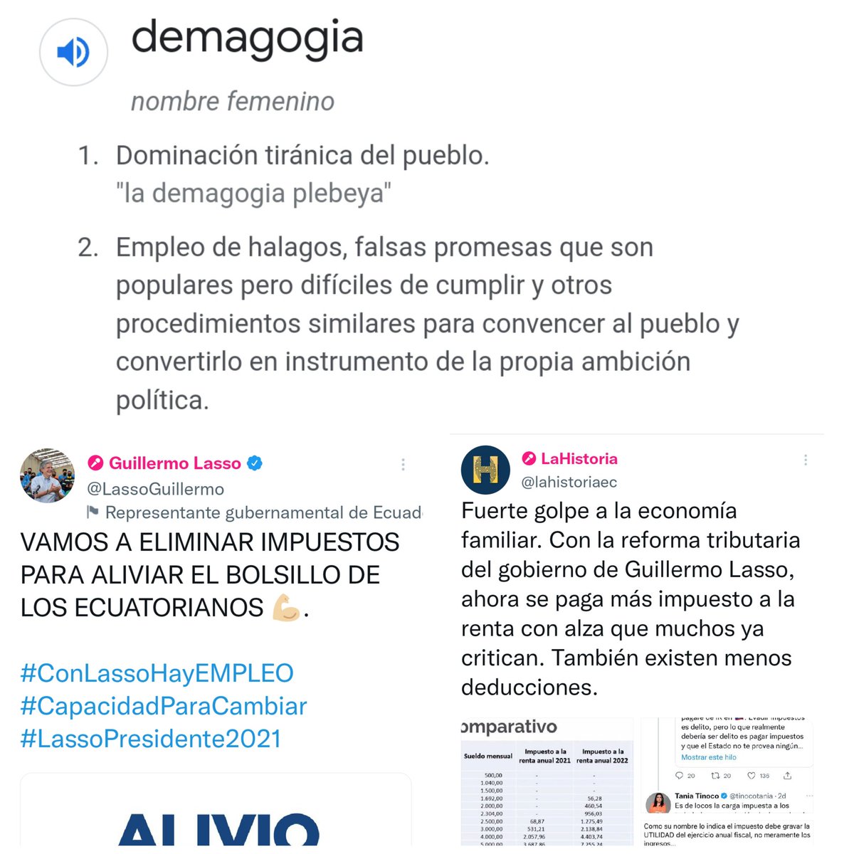ManuelZ1985's tweet photo. Un amigo lassista me pidió que le explique el término 'demagogia', le mostré esta imagen y se fue enojado 😌 https://t.co/yOxDl5qlrF