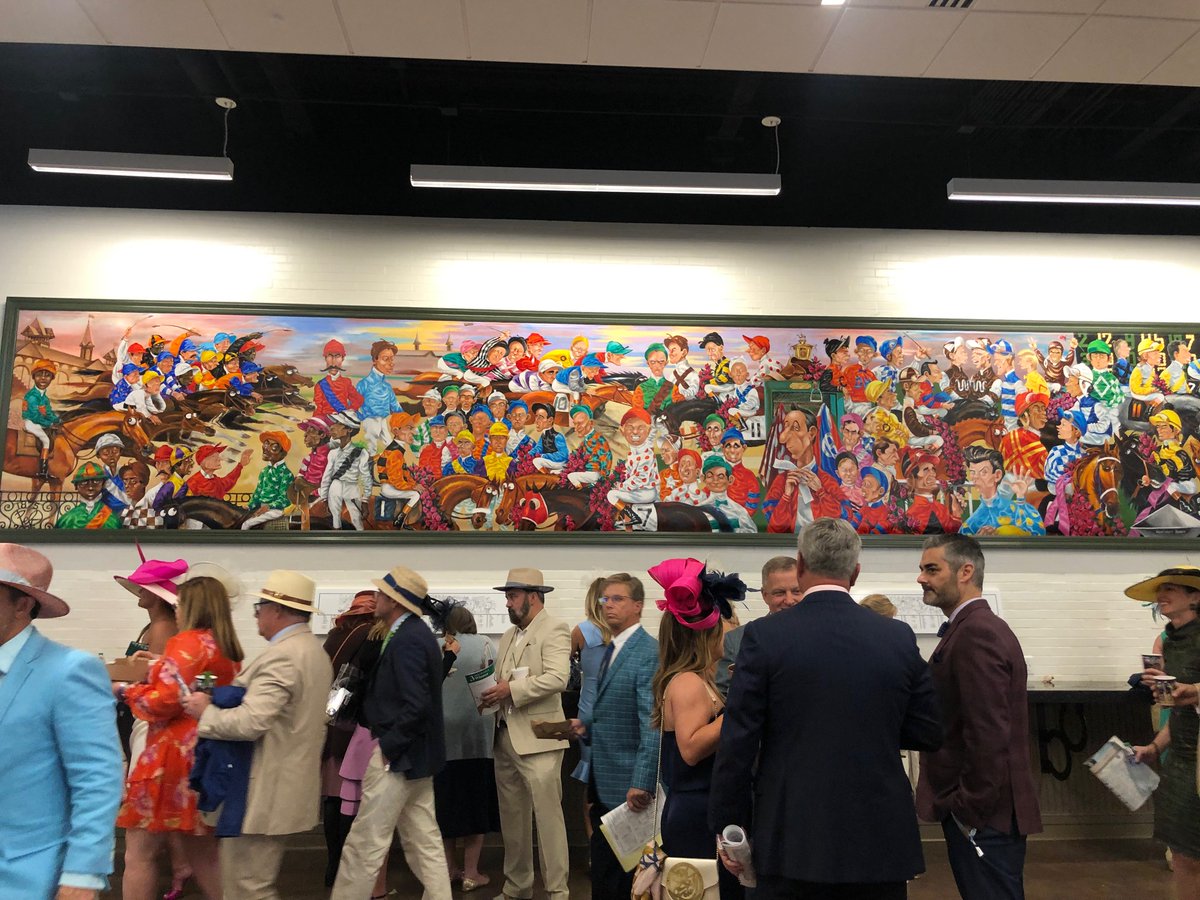 A scene from the grandstands at Churchill Downs. Happy Derby everyone! <a href="/BFLouisville/">Louisville Business First</a>