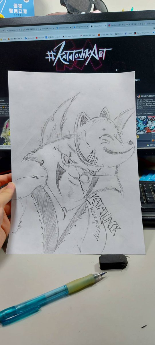 siubiing's tweet photo. @Katatonik_nft
My sketch work for Katatonik !
Hope u like my Japan-style badass boss😎 
#Katatonik 
@Maxzekat
@HAALAND
@Tektonik
@XMikey
@Zenx69
@Zaxy_eth
@0msKat
@0vanft https://t.co/5KrnUzFBlp