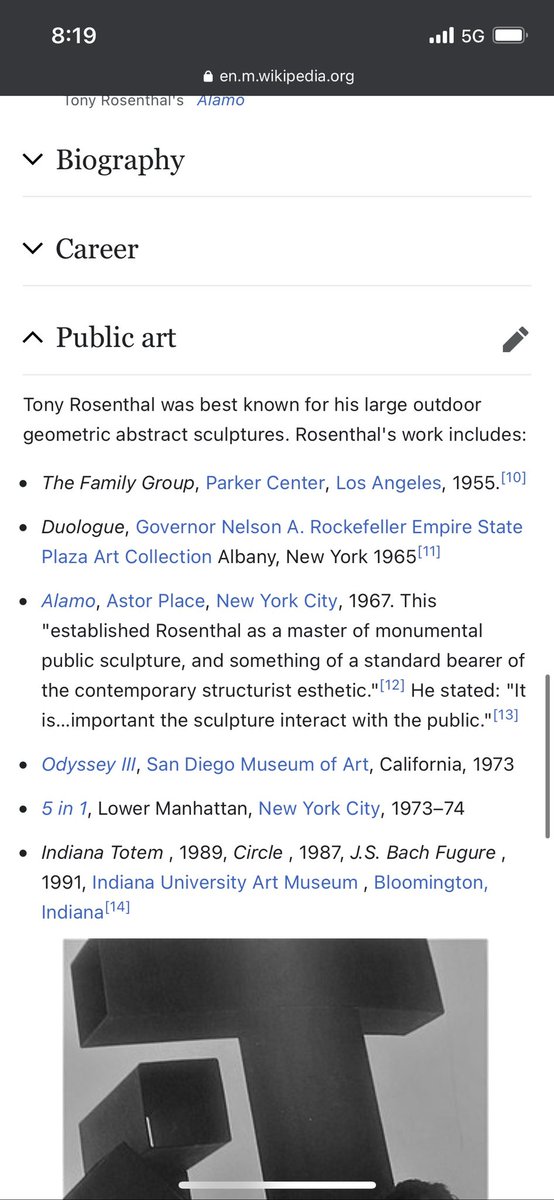 jeaner_weiner's tweet photo. @jmmantel @evgrieve @NYC_DOT Here’s a quote of the artist himself saying the cube is meant to be interacted with by the public. The artist wants it to be spun #FREETHECUBE https://t.co/gQ7eBmQQTF