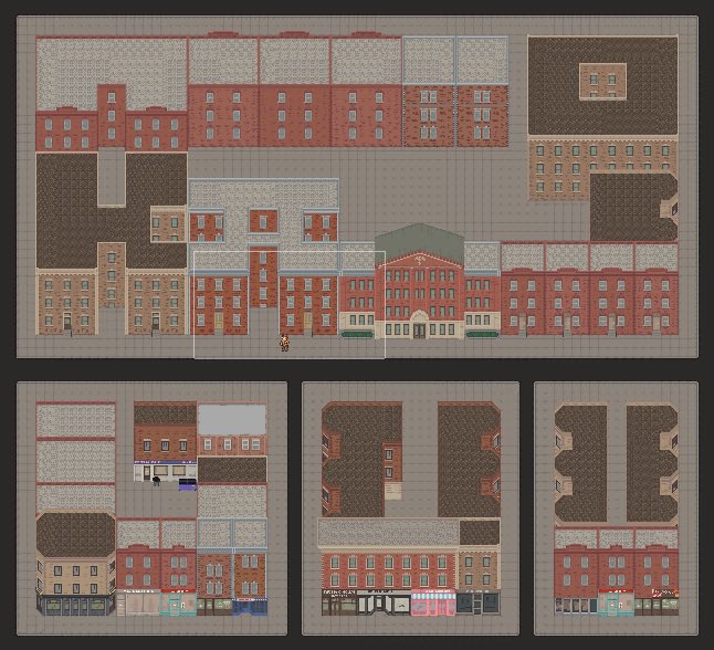cheesesquir3's tweet image. Happy #screenshotsaturday here is the completed layout of the Brooklyn overworld! I wanna see what everyone else is working on so comment your progress and I’ll share it!
#indiegame #indiedev #gamedev #RPG