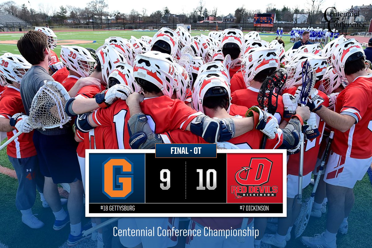gburgbullets's tweet photo. FINAL: @DsonRedDevils 10, @Gburg_MLax 9 (OT). Bullets tie game with 7-0 run to end regulation before Ethan Gess scores man-up goal 22 seconds into OT. Raymond 3G, Assist. NCAA field announced Sunday, May 8, at 9 PM #GoBullets #BulletsMLAX #CCMLAX https://t.co/0Z7YHQ9yhk