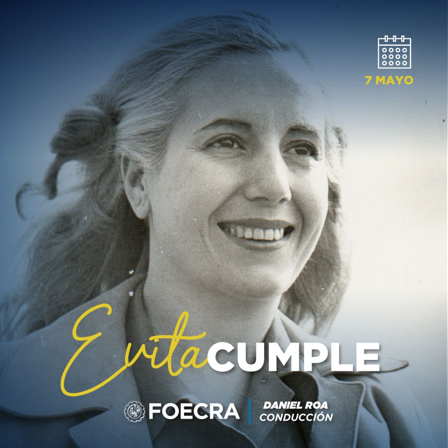RoaDaniel7's tweet photo. Yo se que recogerán mi nombre y lo llevarán como bandera a la victoria, EVITA POR SIEMPRE, hoy a 103 años de tu natalicio estas más viva que nunca en el pueblo argentino te amo #EvitaEterna #EvitaCumple #foecra #roaconduccion https://t.co/v7kc38mJUe