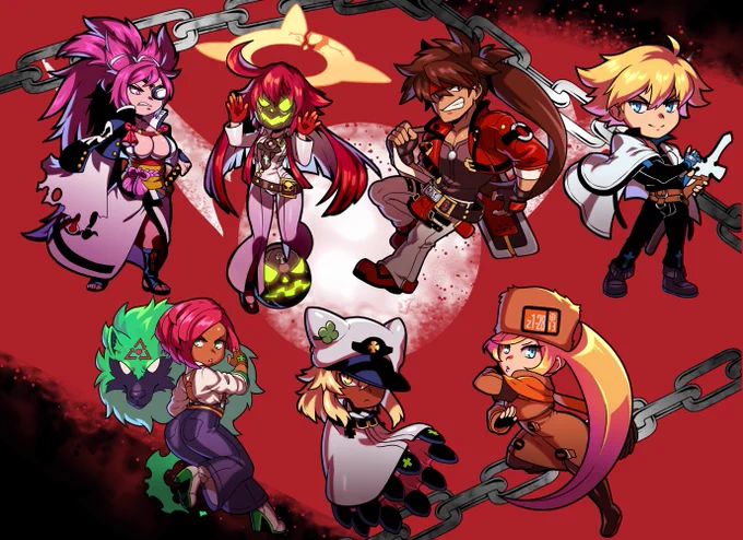 ⚙️here it is!! GGST keychains/stickers!⚙️
All the GGST characters (so far) will be at Combo Breaker! Hope to see you there!😎👍 