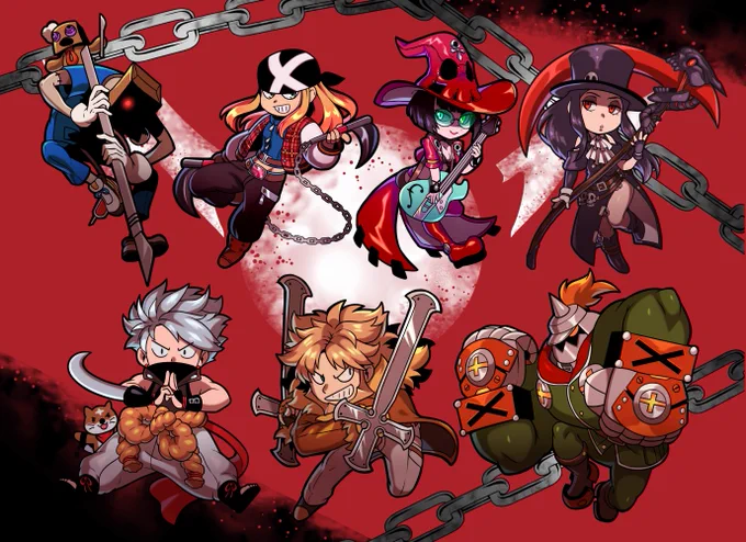 ⚙️here it is!! GGST keychains/stickers!⚙️
All the GGST characters (so far) will be at Combo Breaker! Hope to see you there!😎👍 