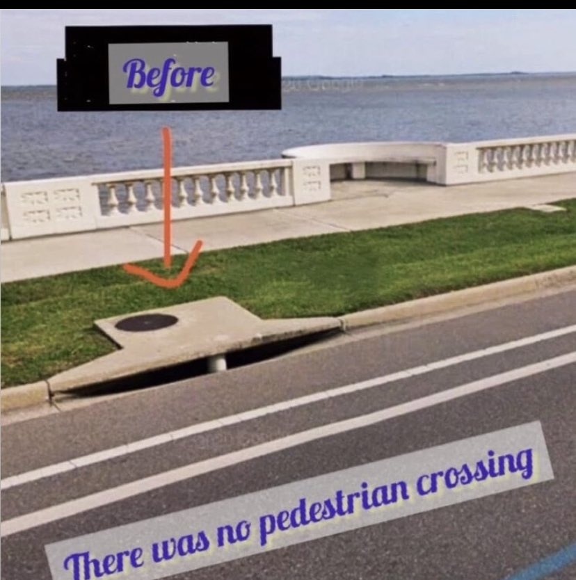Amalaagg's tweet photo. Jessica, a drunken mother, has brought herself to death with her reckless act
 Is this a good place to cross?
 No one of a fit mind would pass by here with a child in a pram.
 #AmberHeardlsALiar #Florida #tampa #USA #CameronHerrin
#JohnnyDeppVsAmberHeardTrial

 #DeppVsHeard https://t.co/by6ZCm2OyB