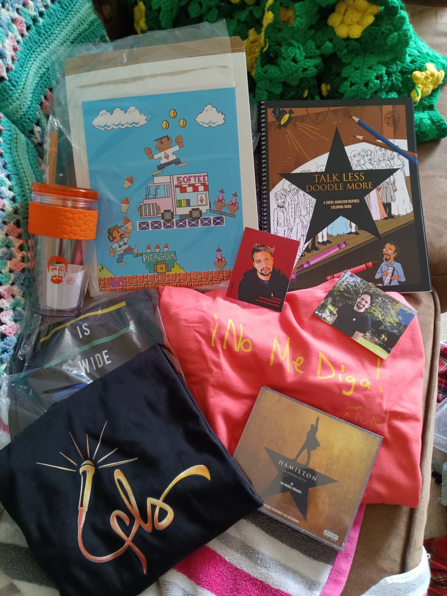 Dana14638077's tweet photo. Love when the mail drops me a TeeRico package. This is some of my haul from the #MarchContest gift card I won from the Fans of Lin-Manuel Miranda page. Thank you again!
@TeeRico_LinMan @LmmFans https://t.co/f93yzJwH2L