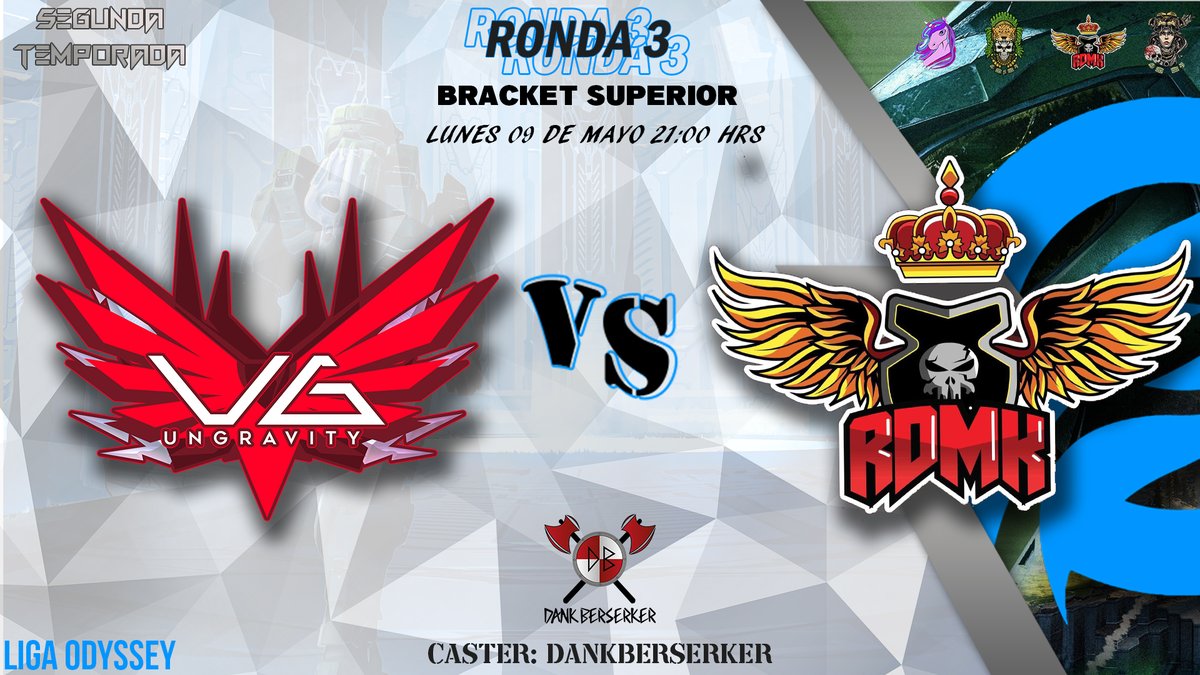LigaOdysseyOf's tweet photo. Ronda 2 y Ronda 3 - @Halo
Tenemos la ronda 2 y 3 de nuestra segunda temporada de @Halo en @liga_odyssey donde los equipos van avanzando en el modo de eliminación doble, los encuentros se llevaran a cabo la siguiente semana https://t.co/Oeup4bum0o