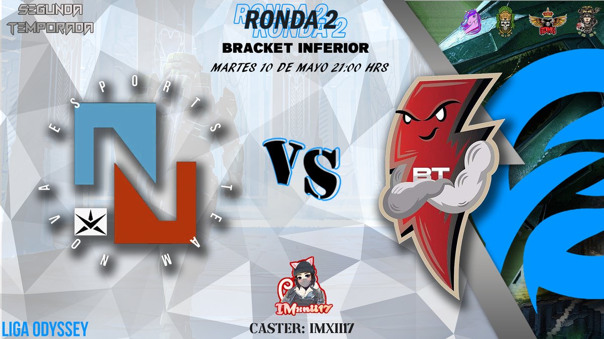 LigaOdysseyOf's tweet photo. Ronda 2 y Ronda 3 - @Halo
Tenemos la ronda 2 y 3 de nuestra segunda temporada de @Halo en @liga_odyssey donde los equipos van avanzando en el modo de eliminación doble, los encuentros se llevaran a cabo la siguiente semana https://t.co/Oeup4bum0o